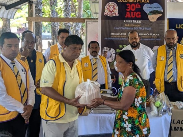 Distributing Dry Ration Packs @Service Carnival