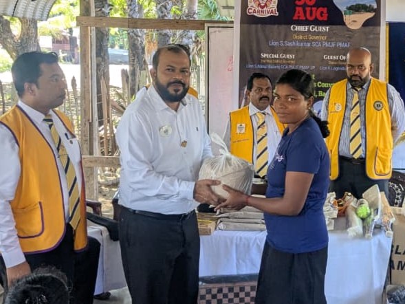 Distributing Dry Ration Packs @Service Carnival