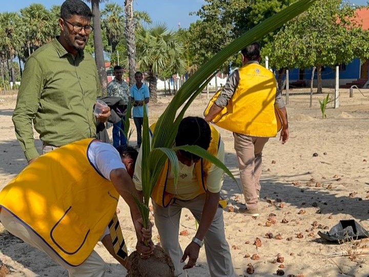 Planting 50 Coconut Trees @Service Carnival