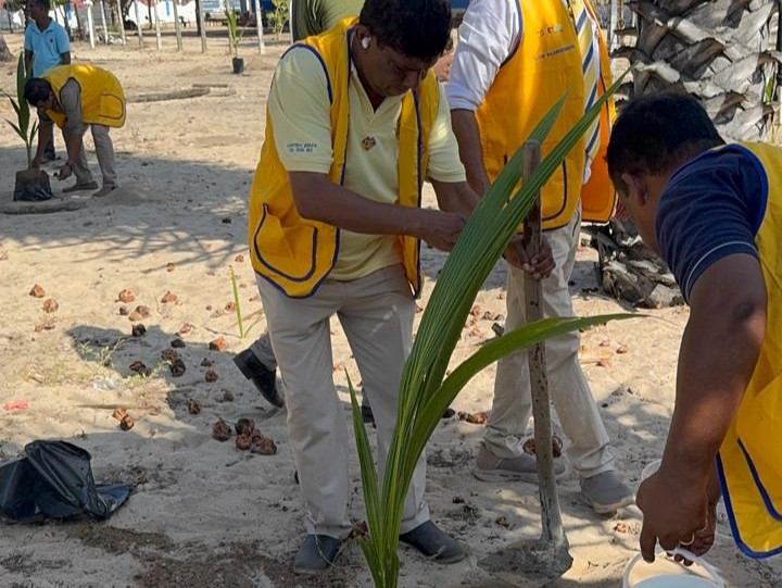 Planting 50 Coconut Trees @Service Carnival